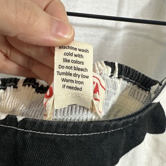 Lone Star Cow Print Corset Bustier Style Crop Tank Top Womens Sz S Rodeo Western - Picture 6 of 6